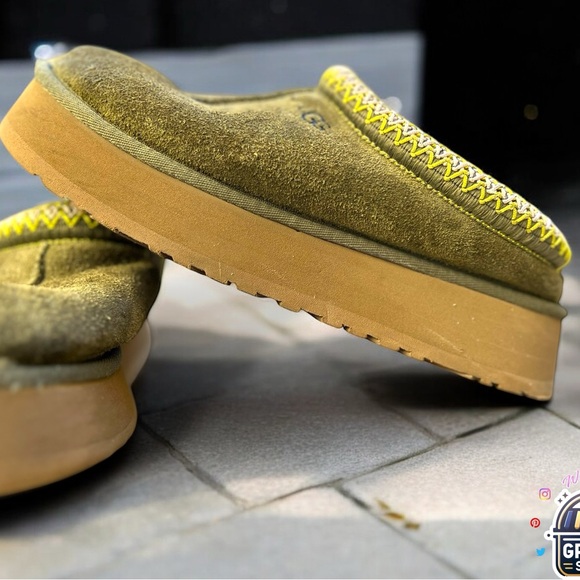 UGG TAZZ WOMEN SLIPPERS SUEDE BURNT OLIVE US 8 /UK 6 /EU 39 - Picture 5 of 11